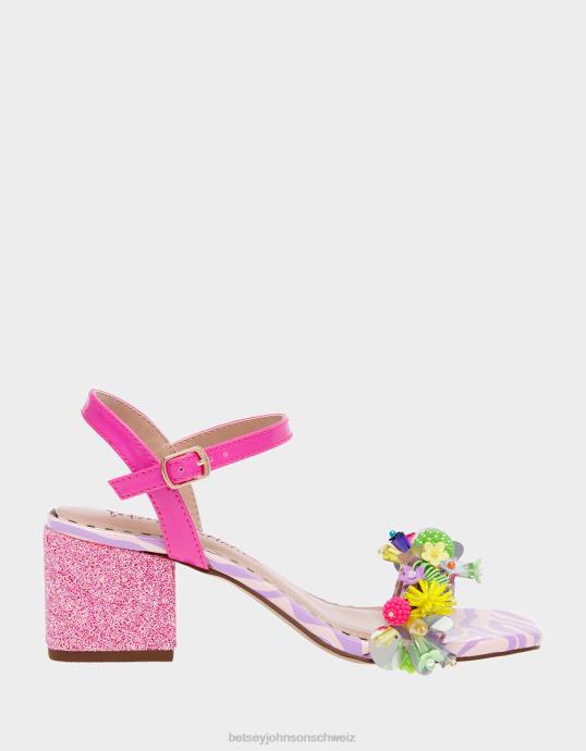 Frauen Betsey Johnson jayleene rosa multi Schuhe ZJFF97