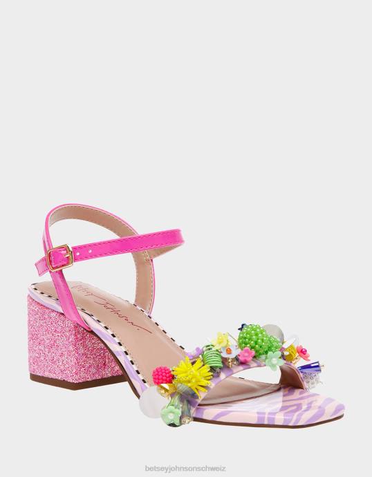 Frauen Betsey Johnson jayleene rosa multi Schuhe ZJFF97