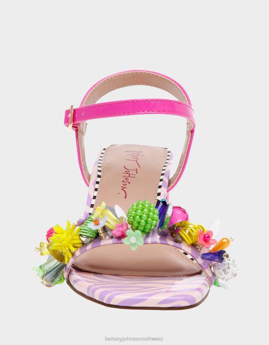 Frauen Betsey Johnson jayleene rosa multi Schuhe ZJFF97
