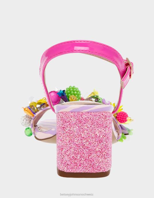 Frauen Betsey Johnson jayleene rosa multi Schuhe ZJFF97