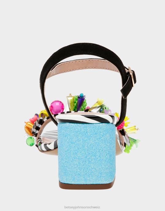 Frauen Betsey Johnson jayleene schwarz-multi Schuhe ZJFF106