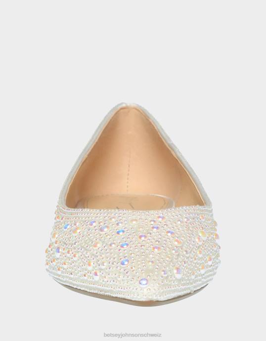 Frauen Betsey Johnson jd-jude Elfenbein Schuhe ZJFF136