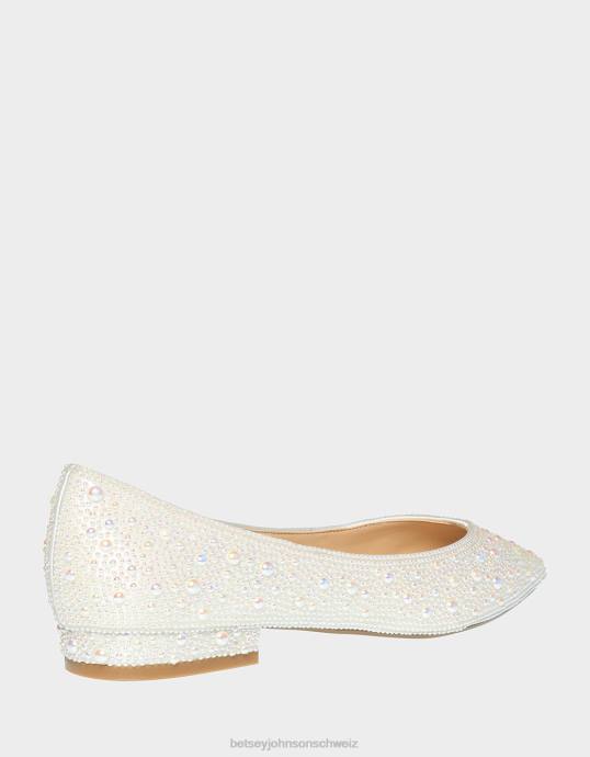 Frauen Betsey Johnson jd-jude Elfenbein Schuhe ZJFF136