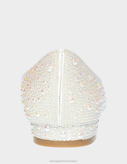 Frauen Betsey Johnson jd-jude Elfenbein Schuhe ZJFF136