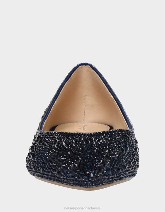 Frauen Betsey Johnson jd-jude Marine Schuhe ZJFF161