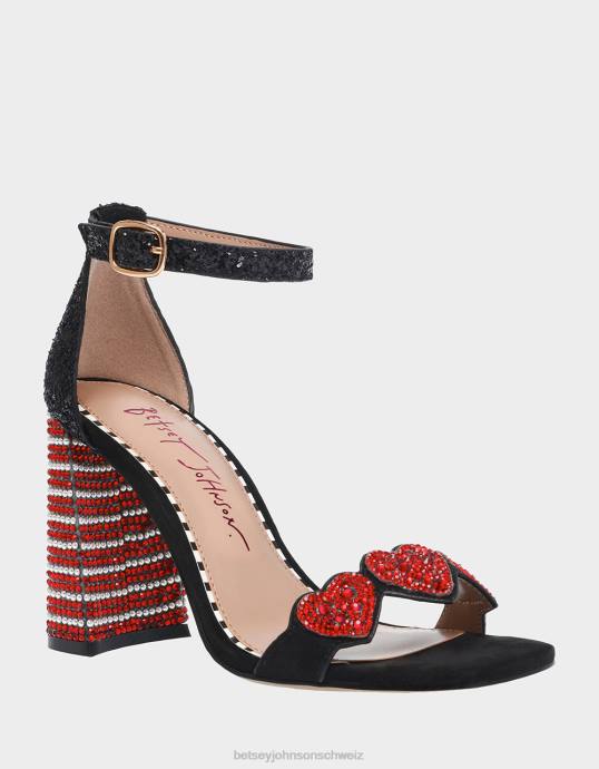 Frauen Betsey Johnson kameron-bj schwarz multi Schuhe ZJFF77
