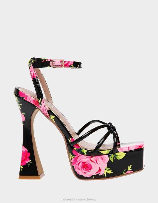 Frauen Betsey Johnson kitschig schwarz-multi Schuhe ZJFF160