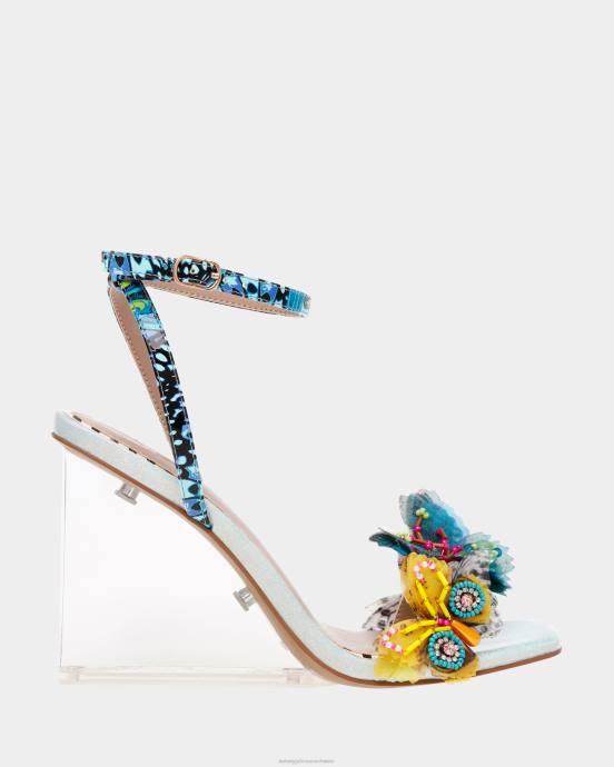 Frauen Betsey Johnson kynlee blau-multi Schuhe ZJFF34