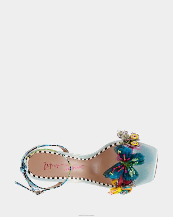 Frauen Betsey Johnson kynlee blau-multi Schuhe ZJFF34