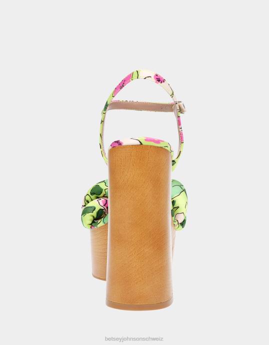 Frauen Betsey Johnson mandee gelbes Multi Schuhe ZJFF115