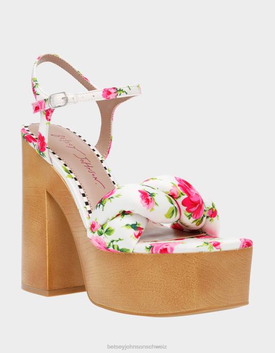 Frauen Betsey Johnson mandee weiß-multi Schuhe ZJFF120