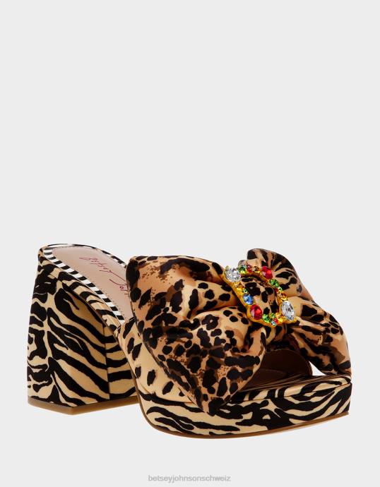 Frauen Betsey Johnson möglich Leoparden-Multi Schuhe ZJFF5