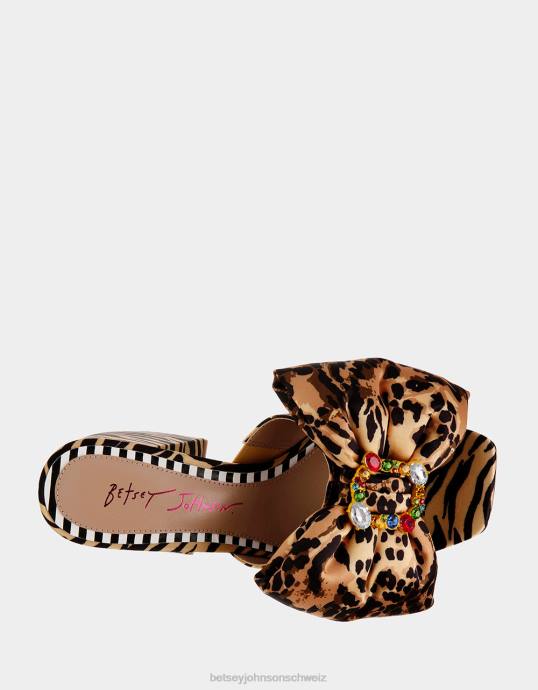 Frauen Betsey Johnson möglich Leoparden-Multi Schuhe ZJFF5