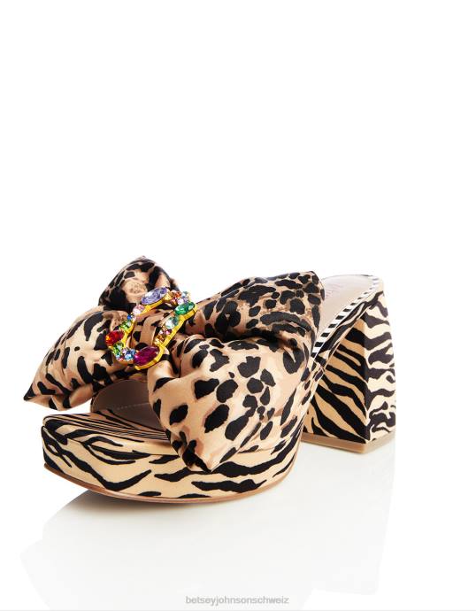 Frauen Betsey Johnson möglich Leoparden-Multi Schuhe ZJFF5
