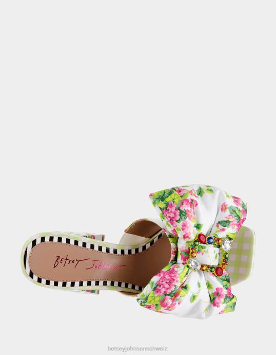 Frauen Betsey Johnson möglich weiß-multi Schuhe ZJFF8