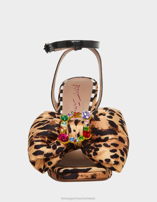 Frauen Betsey Johnson pollie Leoparden-Multi Schuhe ZJFF49
