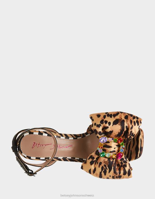 Frauen Betsey Johnson pollie Leoparden-Multi Schuhe ZJFF49