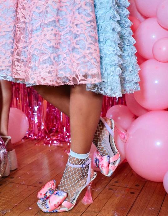 Frauen Betsey Johnson pollie rosa multi Schuhe ZJFF73