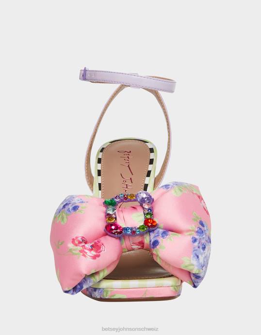 Frauen Betsey Johnson pollie rosa multi Schuhe ZJFF73
