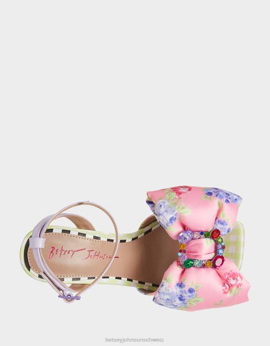 Frauen Betsey Johnson pollie rosa multi Schuhe ZJFF73