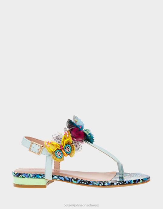 Frauen Betsey Johnson prilla blau-multi Schuhe ZJFF43