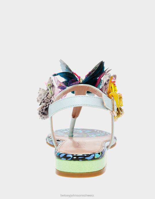 Frauen Betsey Johnson prilla blau-multi Schuhe ZJFF43