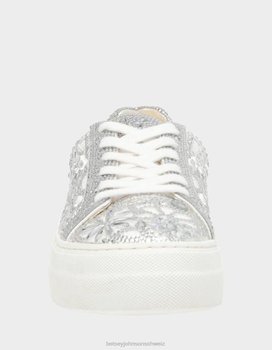 Frauen Betsey Johnson reily Weiss Schuhe ZJFF194