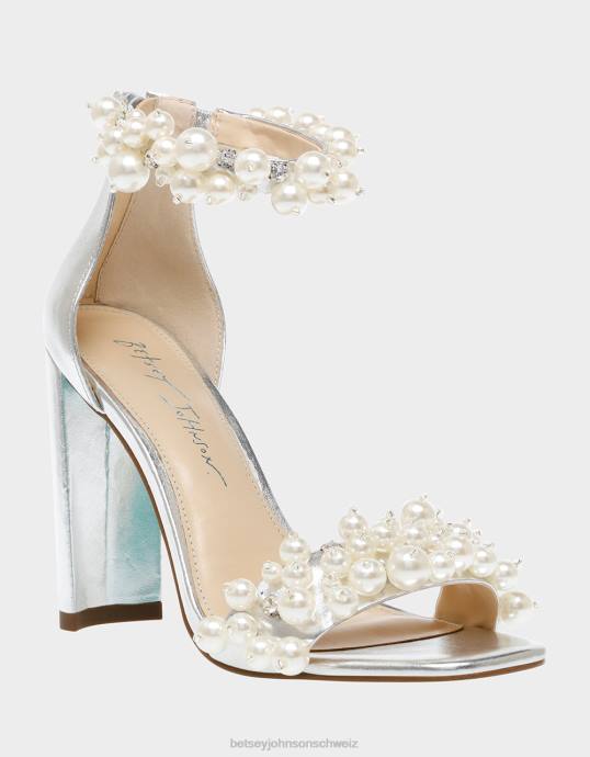 Frauen Betsey Johnson sb-fay Silber Schuhe ZJFF17