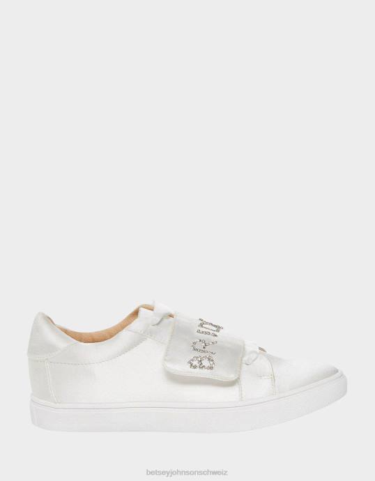 Frauen Betsey Johnson sb-liane elfenbein Satin Schuhe ZJFF183