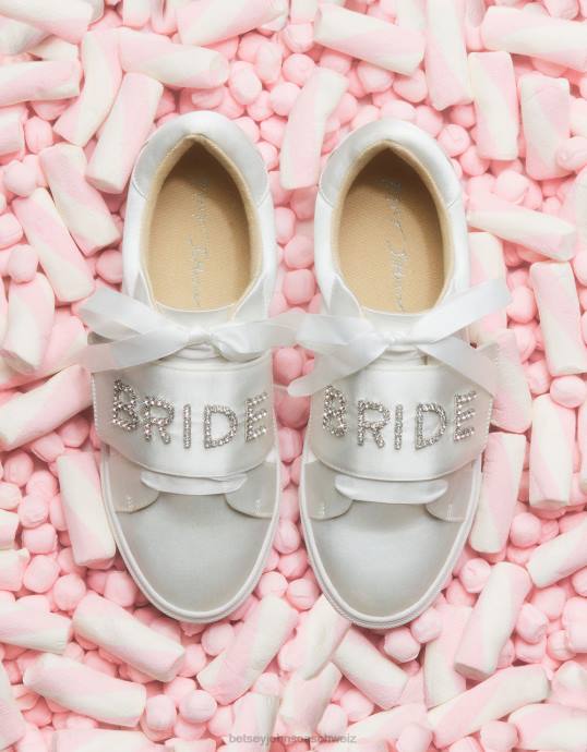 Frauen Betsey Johnson sb-liane elfenbein Satin Schuhe ZJFF183