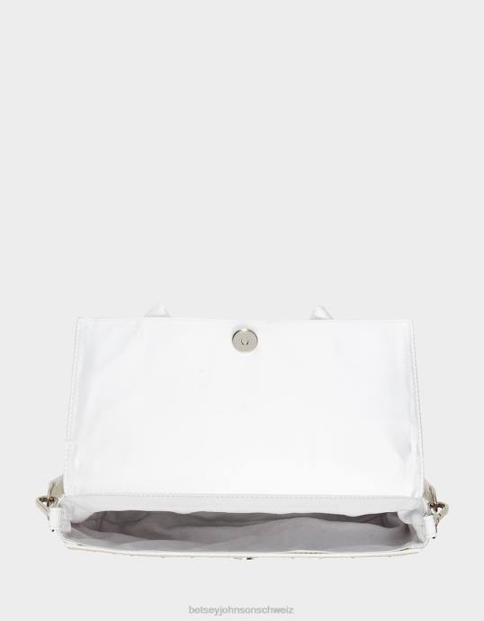 Frauen Betsey Johnson umwandelbare Bogentasche Elfenbein Zubehör ZJFF218