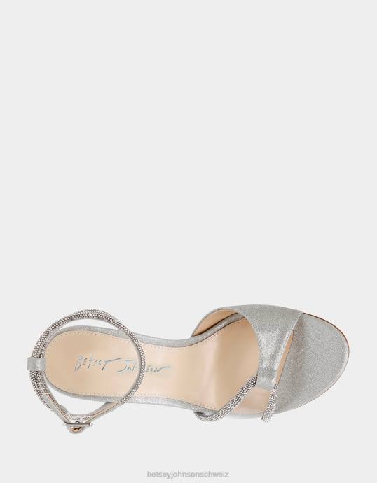 Frauen Betsey Johnson vera Silber Schuhe ZJFF30