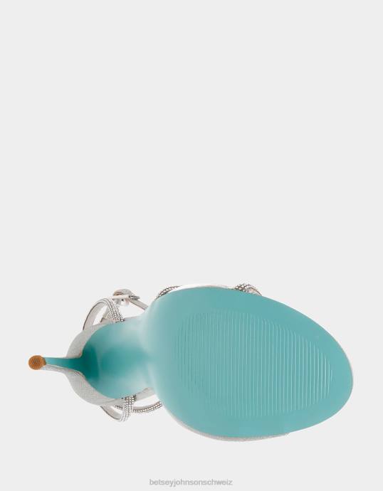 Frauen Betsey Johnson vera Silber Schuhe ZJFF30