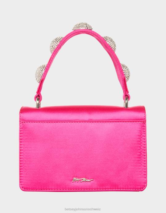 Frauen Betsey Johnson x markiert die Stelle am oberen Griff der Tasche Rosa Zubehör ZJFF247
