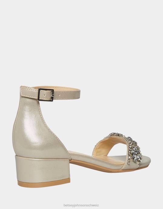 Kinder Betsey Johnson Mel Silber Schuhe ZJFF197