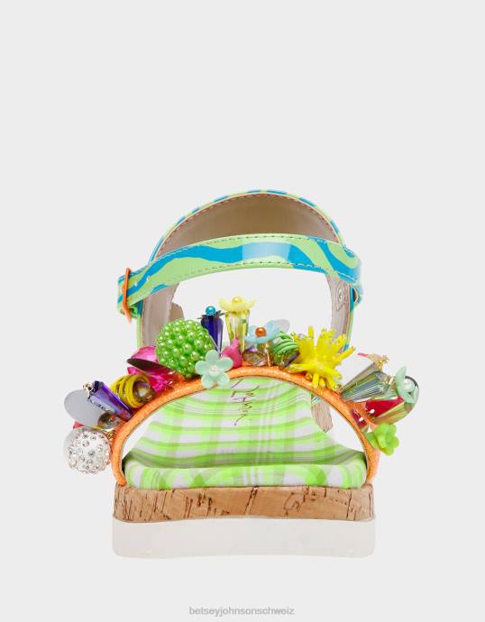 Kinder Betsey Johnson frank grün multi Schuhe ZJFF180