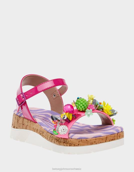 Kinder Betsey Johnson frank rosa multi Schuhe ZJFF164