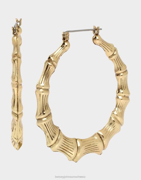 Frauen Betsey Johnson Bambusreifen Gold Schmuck ZJFF319