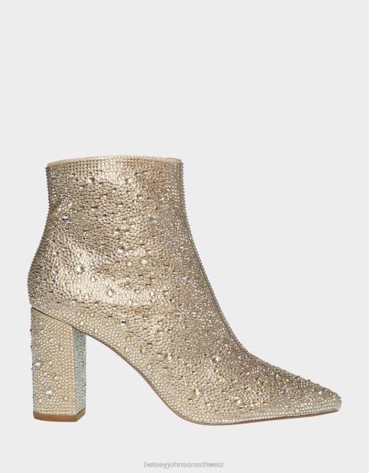 Frauen Betsey Johnson Cady hellgold Gold-Multi Schuhe ZJFF86