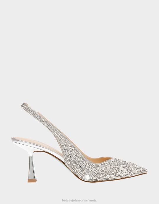 Frauen Betsey Johnson Clark Silber Schuhe ZJFF18