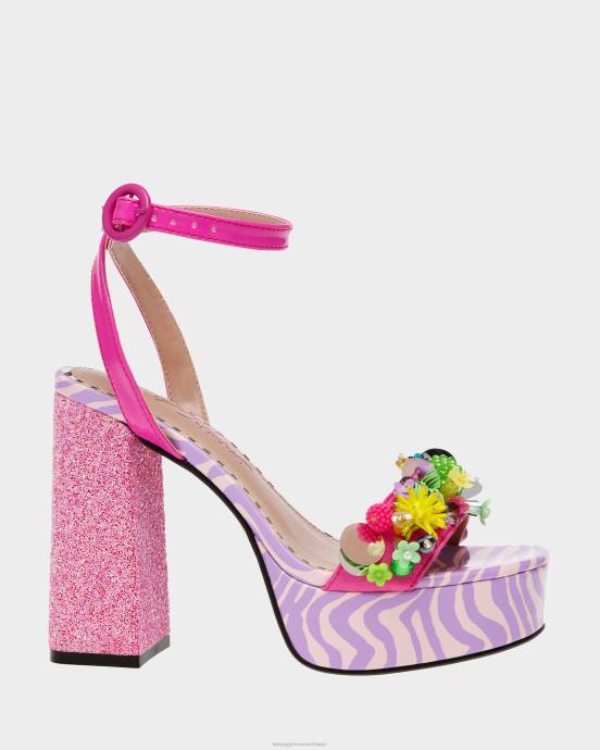 Frauen Betsey Johnson Jordan rosa multi Schuhe ZJFF82