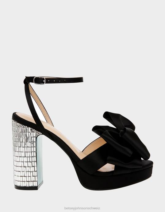 Frauen Betsey Johnson Maddy Schwarz Schuhe ZJFF14