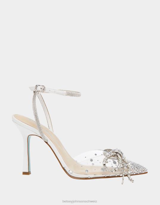 Frauen Betsey Johnson Träume Weiss Schuhe ZJFF102