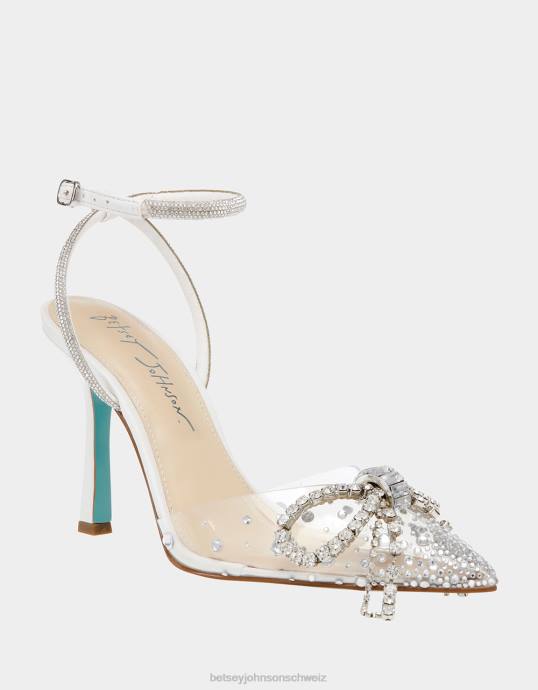 Frauen Betsey Johnson Träume Weiss Schuhe ZJFF102