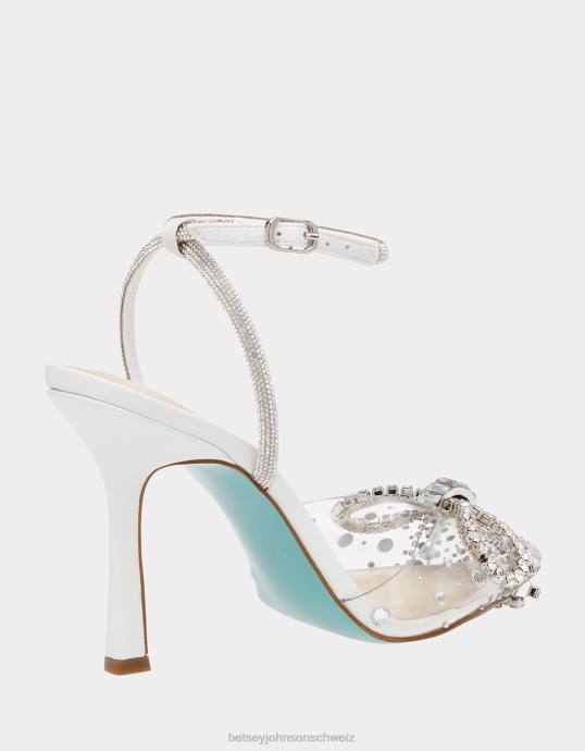 Frauen Betsey Johnson Träume Weiss Schuhe ZJFF102