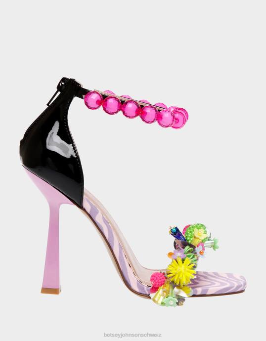 Frauen Betsey Johnson clooney rosa multi Schuhe ZJFF98