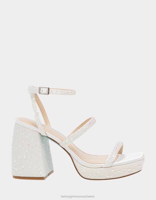 Frauen Betsey Johnson denni Elfenbein Schuhe ZJFF69
