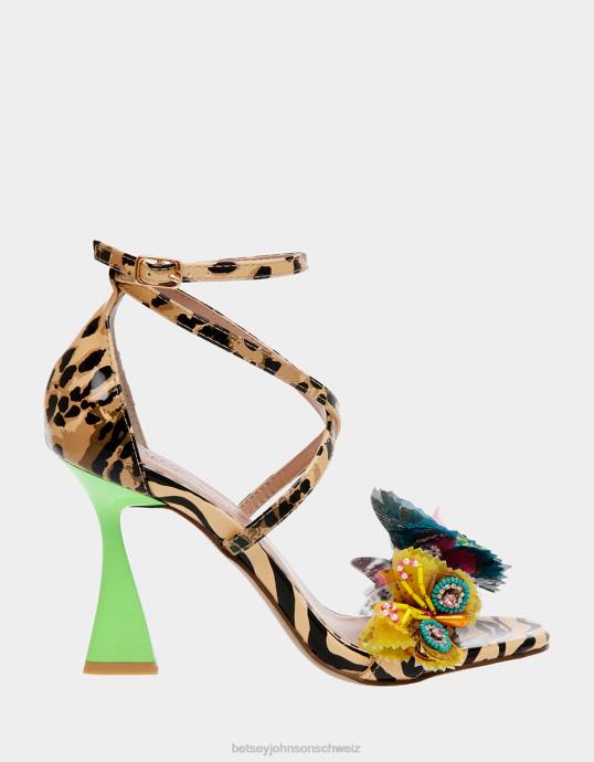 Frauen Betsey Johnson everlee Leoparden-Multi Schuhe ZJFF76
