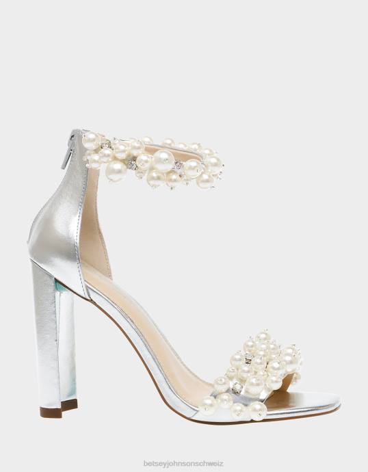 Frauen Betsey Johnson sb-fay Silber Schuhe ZJFF17