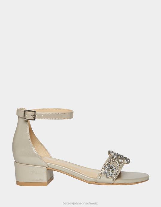 Kinder Betsey Johnson Mel Silber Schuhe ZJFF197